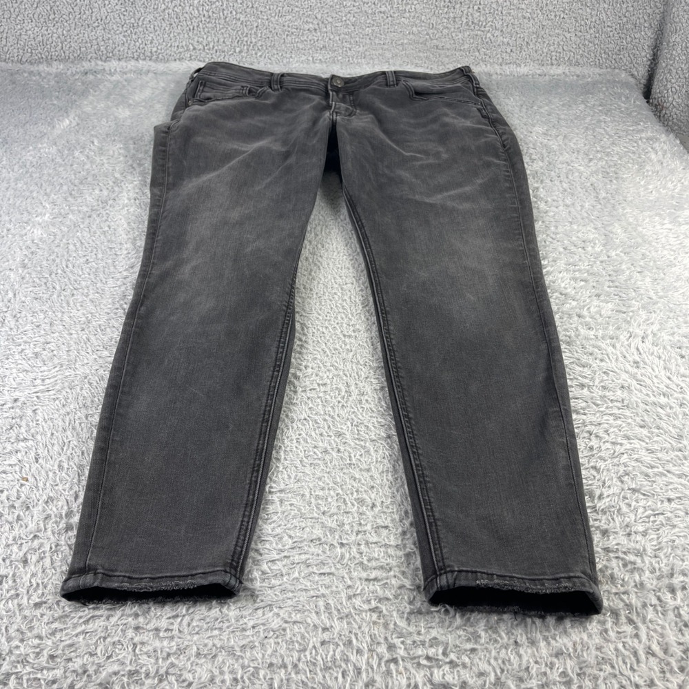 Silver Jeans Kenni Womens Size 18 27 Grey Wash Denim Jeans Western Glove Works